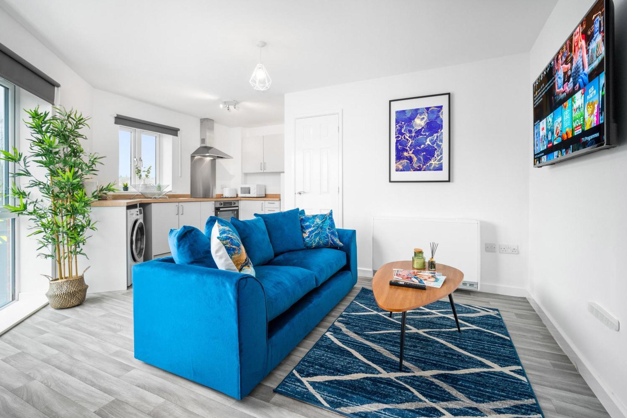 New 2 Bedroom Deluxe Apartment - Parking - Wifi & Netflix - Top Rated - 50C Cradley Heath Buitenkant foto